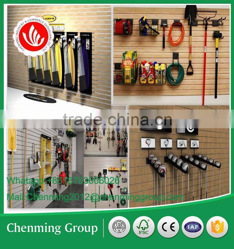 Good wood slotted panels for retail