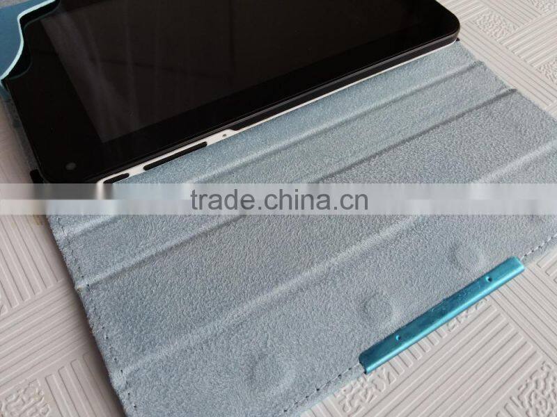 7inch in Sky blue Direct insertion Bluetooth keyboard cases tablet case for ipad