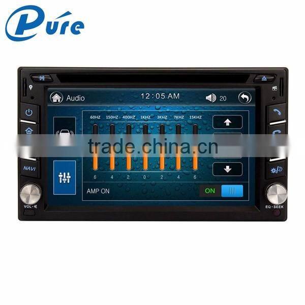 Wince 6.0 OS car dvd player 6.2 inch car navigation system with gps bluetooth dvd car audio