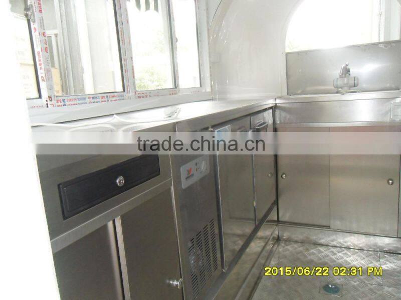 Small or big wheels fast food carts kiosk/food selling car/food street kiosk for salefood truck