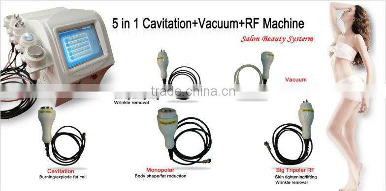 Big sale 5 handles vacuum cavitation rf for fast slimming!!(20% DISCOUNT)