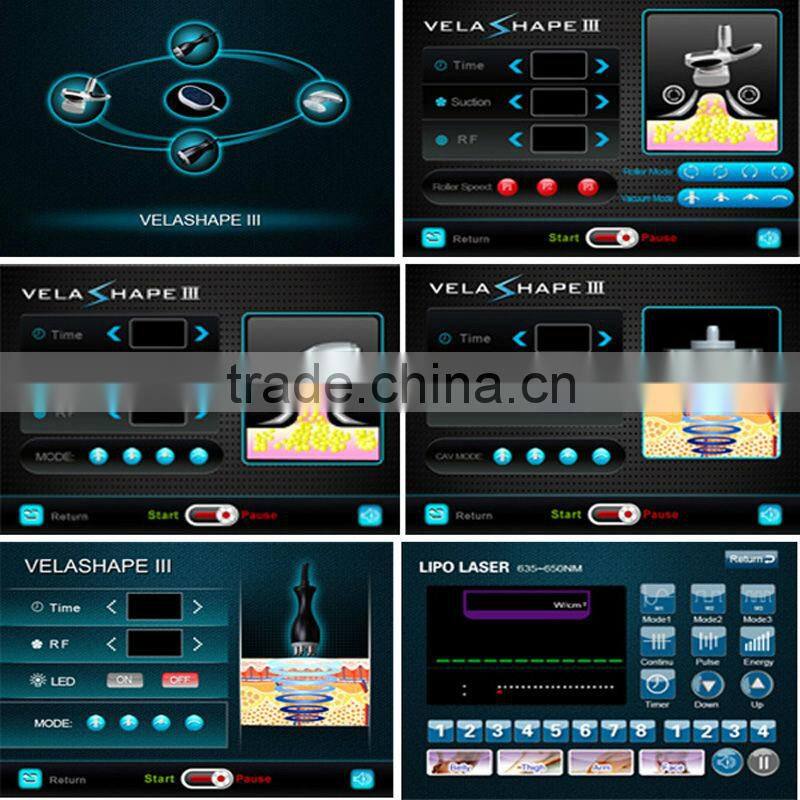 lipolaser + vacuum/4 in 1 lipolaser rf cavitation vacuum machine