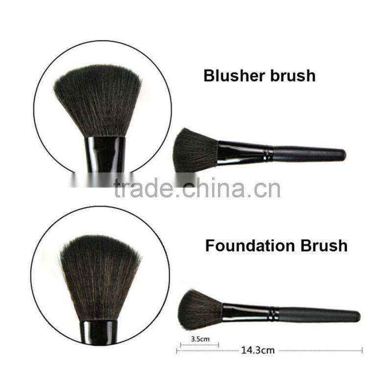 Professional face mask brush set black coloring dye make up brushes