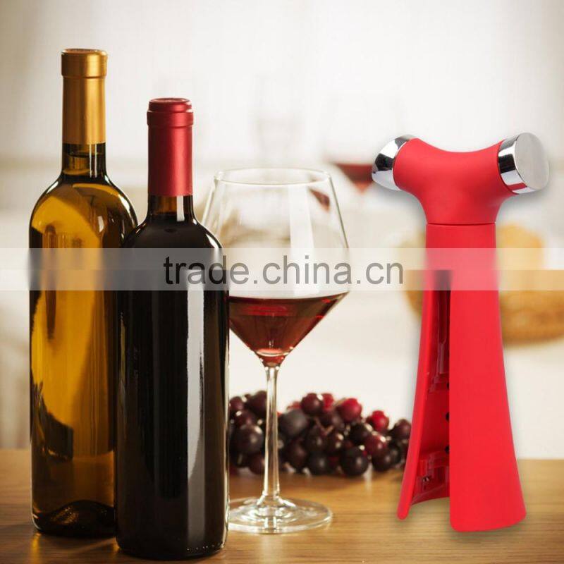 4 in 1 Wine Opener-Screwpull Corkscrew with Pour Spout, Bottle Stopper, Wine Foil Cutter