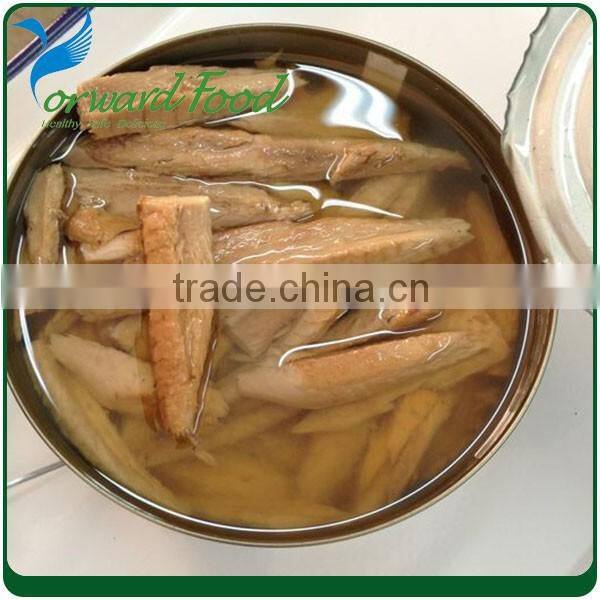 Horse mackerel canned in vegetable oil and mackerel in brine