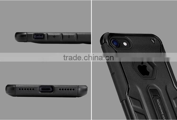 ORIGINAL NILLKIN Stronger Defender 4 Rubber Rugged Cover Case for iPhone 7 ALLOY KICKSTAND CASE ROBOT KICKSTAND CASE