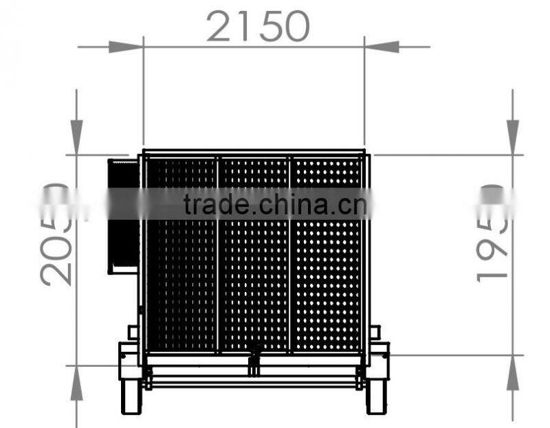 Powder coated galvanized Rubbish trailer