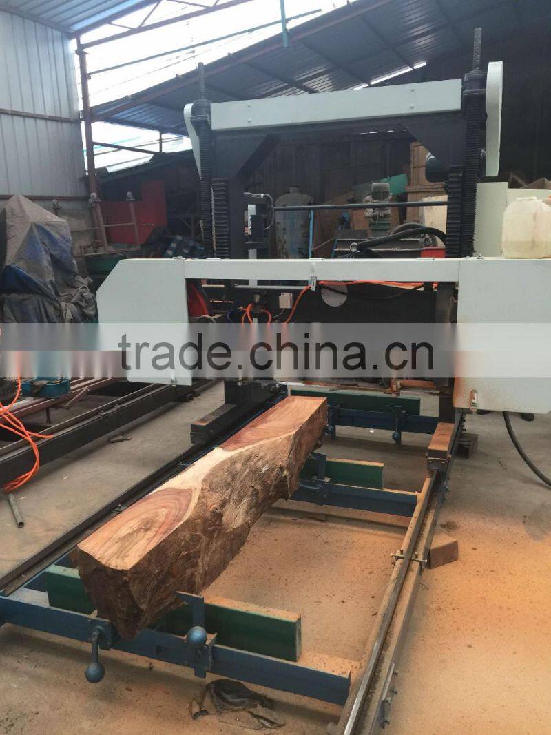 sh27 horizontal portable wood band sawmill with diesel engine
