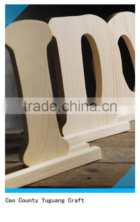 Customized Wood Letters "I DO" for wedding decoration