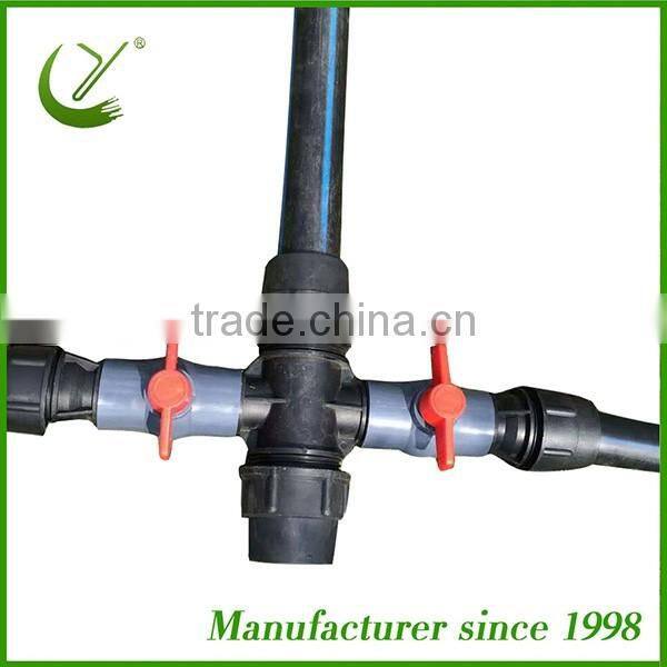 hdpe pipe reducing tee for irrigation
