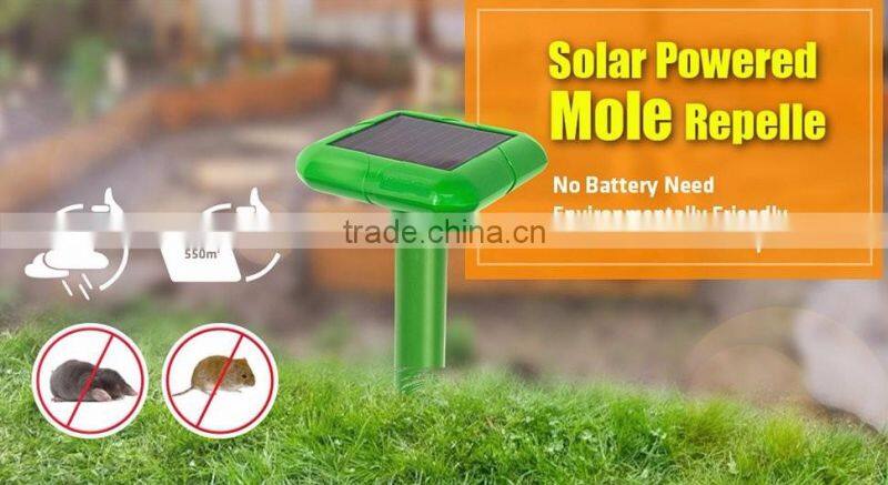 X-Pest VS-316D Solar Mole & Gopher Repeller Repel Voles Mice Rats Rodent for Garden Yard Law