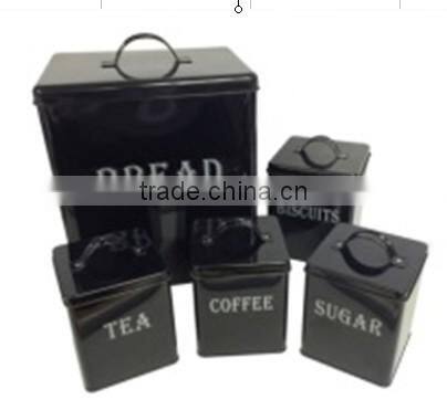 fancy 5ps metal biscuits storage box