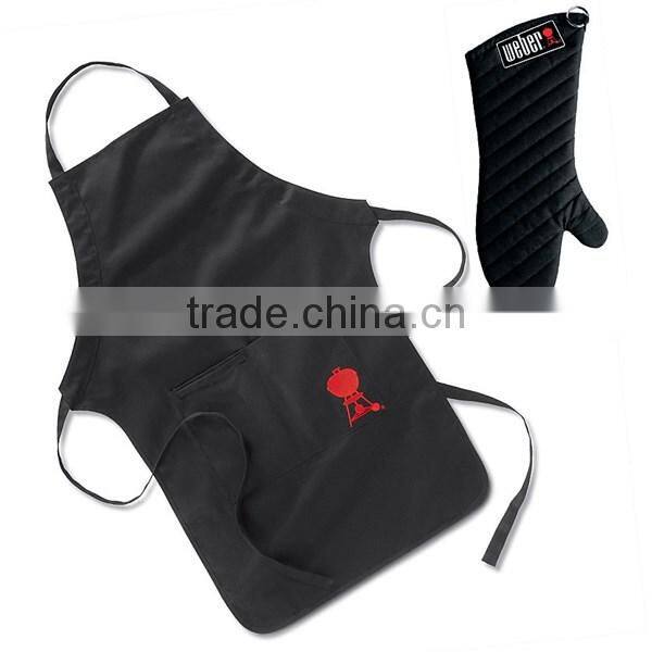 Wholesale personalized Big BBQ Kitchen Apron with three roomy pockets