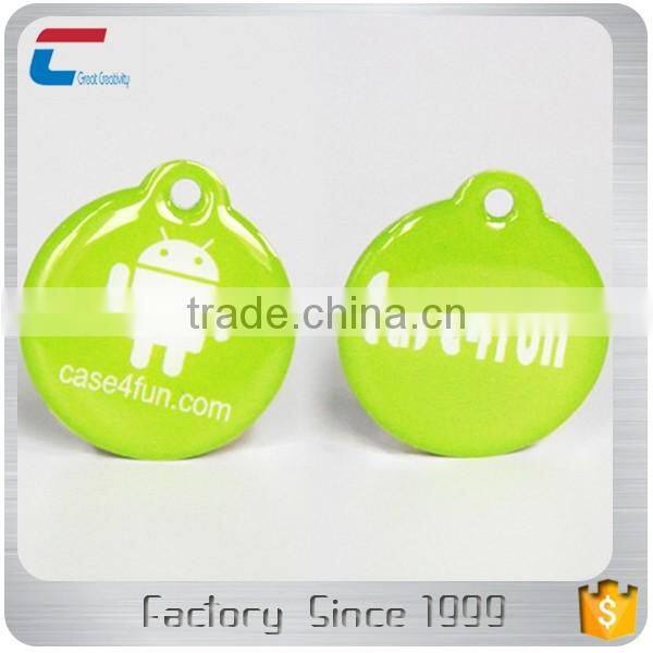 Custom printing 13.56mhz MIFARE Classic 1k nfc epoxy tag unique QR code rfid tags NTAG 213