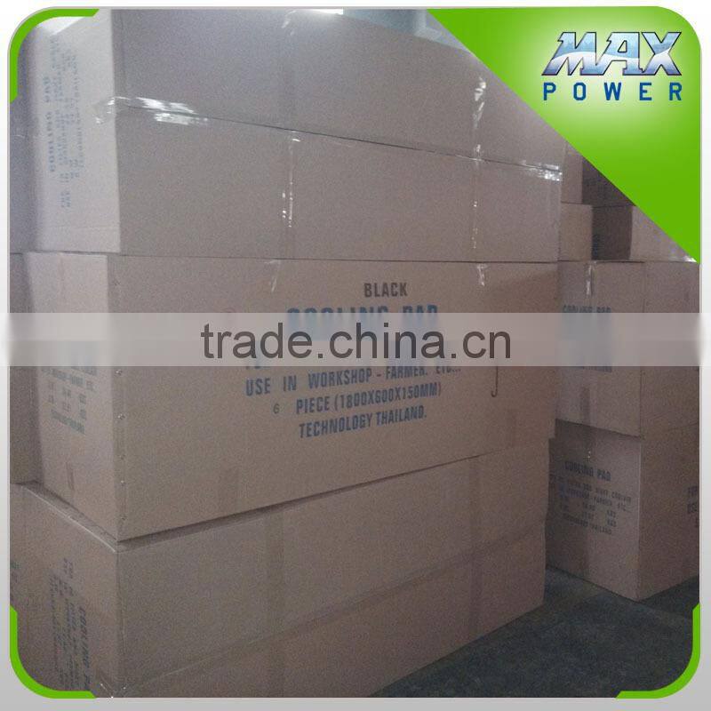 Greenhouse evaporative cooling pad