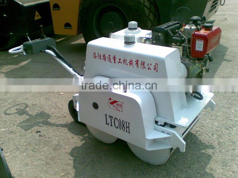 Lutong LTC08H 0.8T Double Drum Hydraulic Vibrator Road Roller price