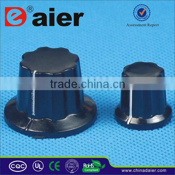 6mm black amp gas control knobs