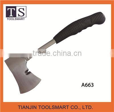 Hot sale all kinds of high quality fireman damascus steel hatchet with wooden hand