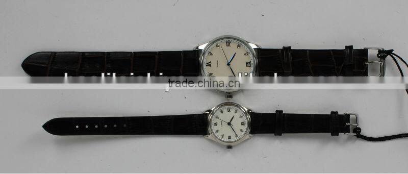 Kemp classical marked practical suit leatherette wristband watches