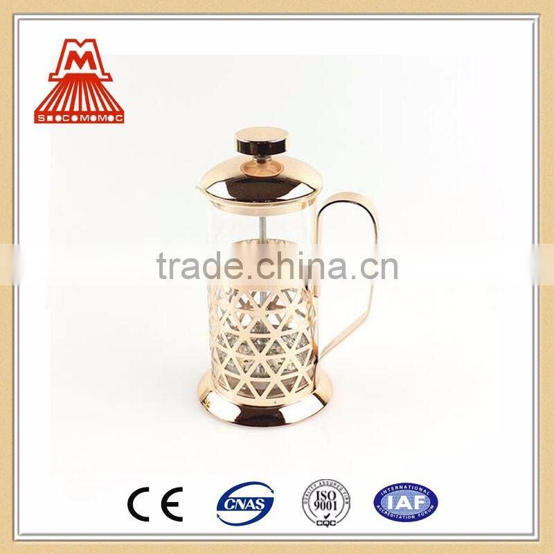 China suppliers wholesale W124-CP051 Hot selling stainless steel french press in copper