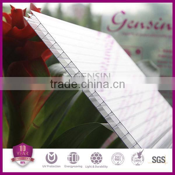 16mm triplewall polycarbonate hollow plastic panel