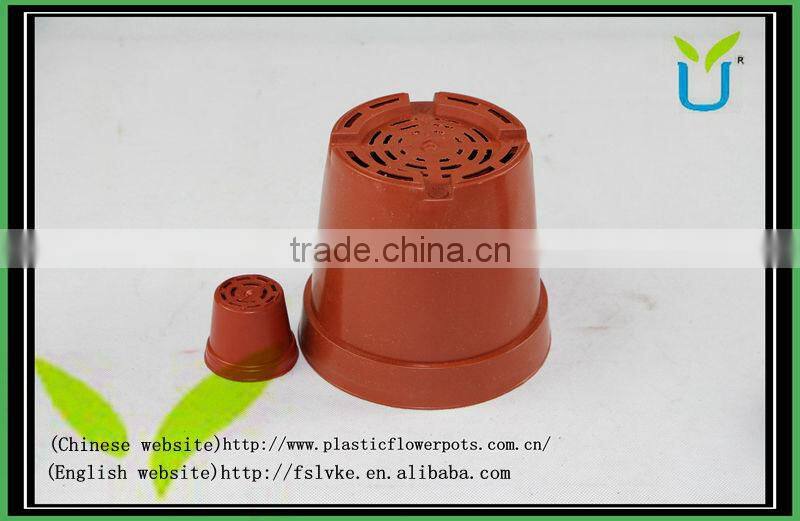 Lovely mini plastic flower pots for seed nursery planter
