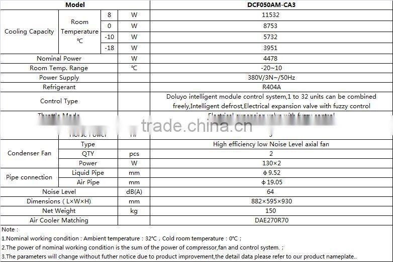 Cold storage refrigeration Machine