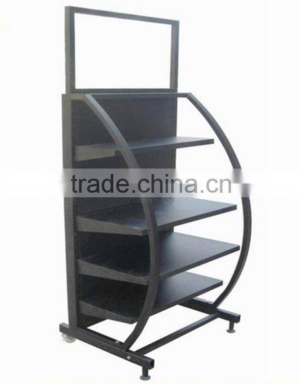 Floor Standing Portable Hanging Rug Display Metal Rack
