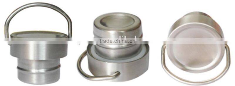 Low MOQ 18/8 stainless steel BPA free streamline water bottle with opener