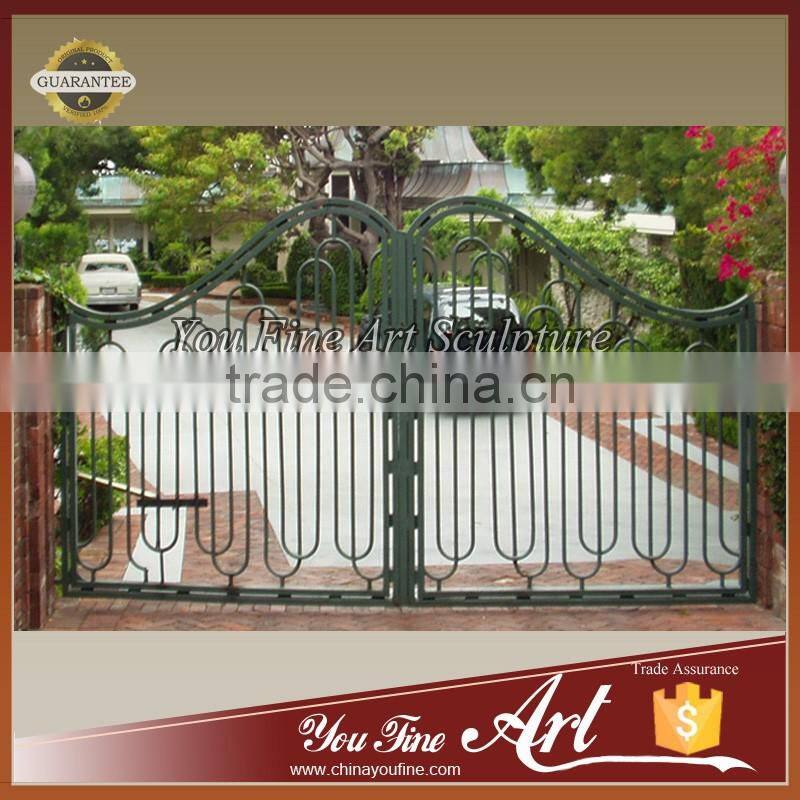 Beautiful and safe wrought iron gate