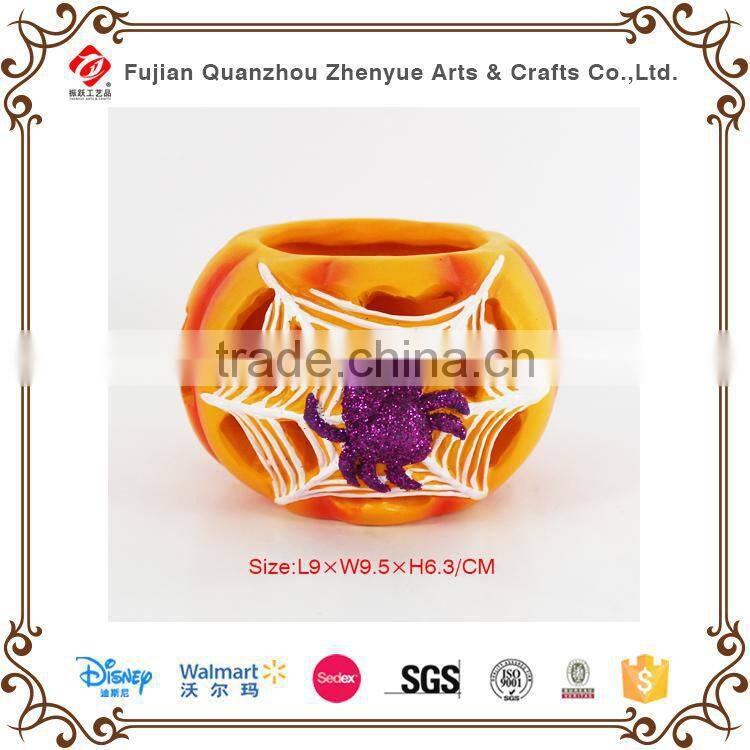 Hotsale resin Halloween pumpink souvenir .