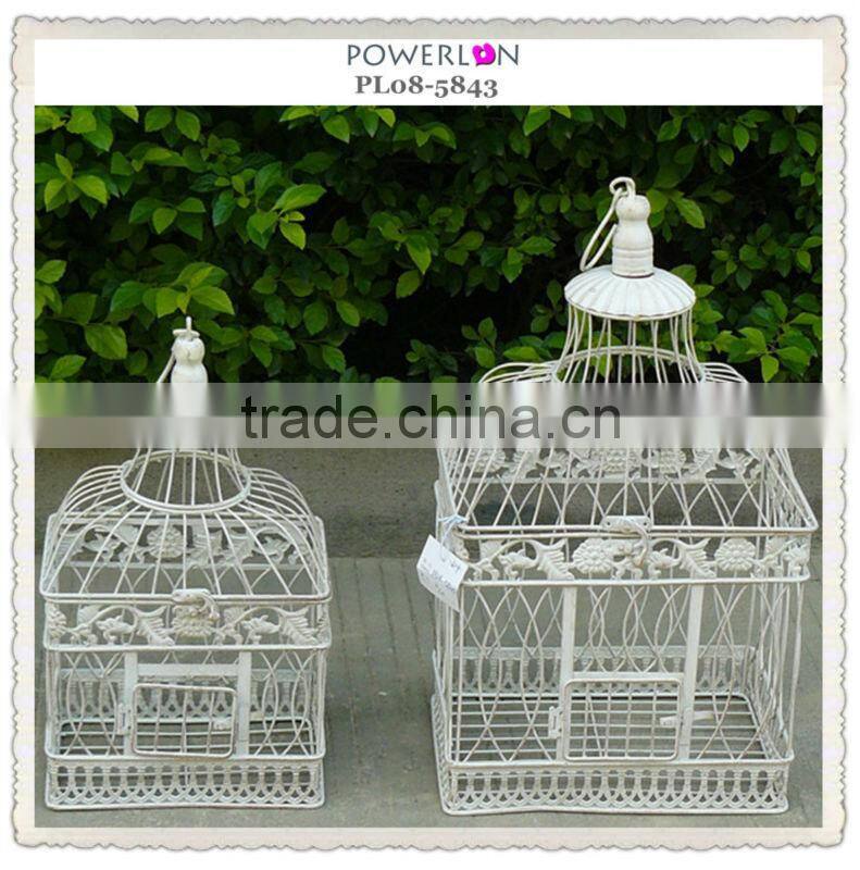 decorative round metal home made bird cages