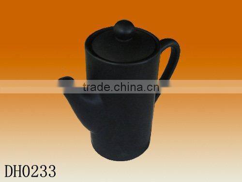Factory direct wholesale 300ml black matt ceramic teapot