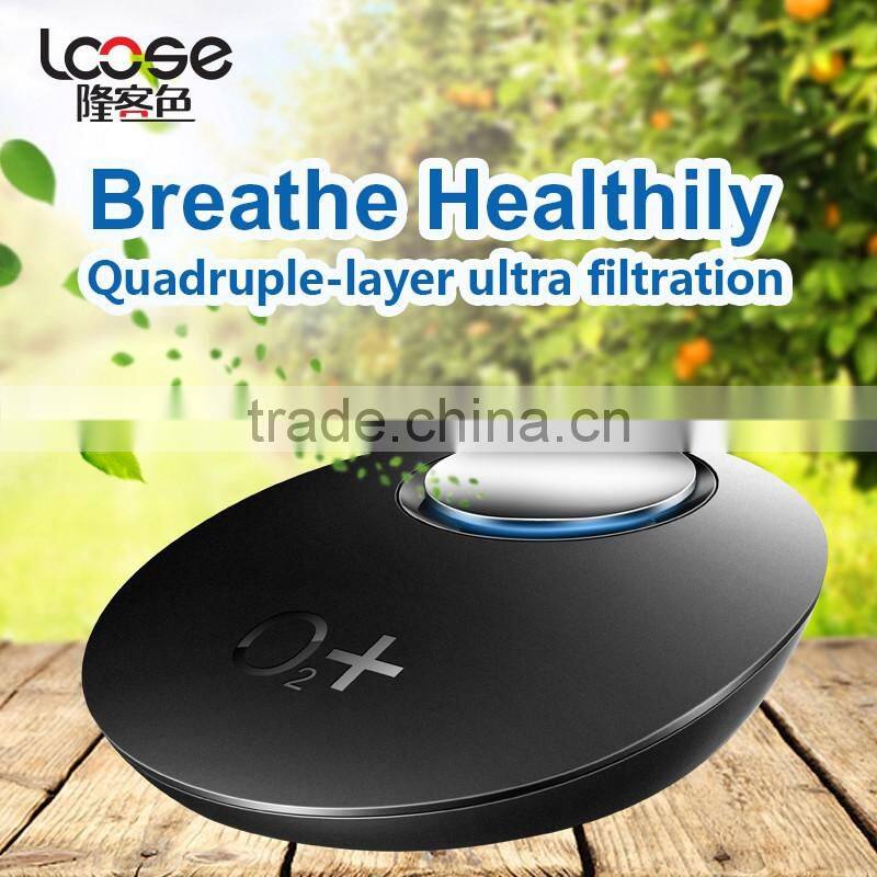 Newest original design hot selling high quality O2+ car air purifier mini air purifier