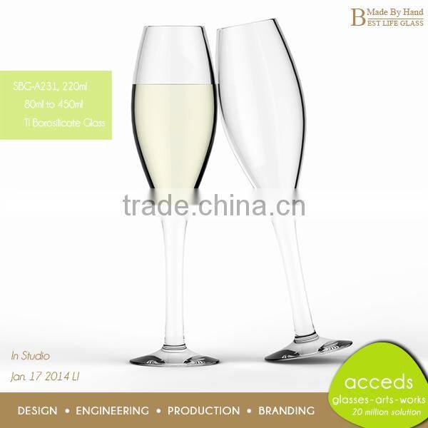 Hand Blown Hot Selling Beautiful Wedding Wine Glass