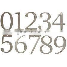 Fashionable customized stainless steel house numbers and letters