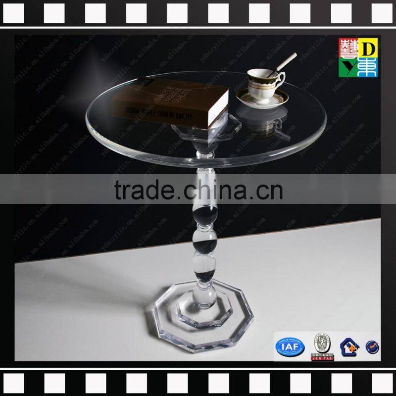 Modern design acrylic bed side lamp table PMMA narrow side table from china manufacturer