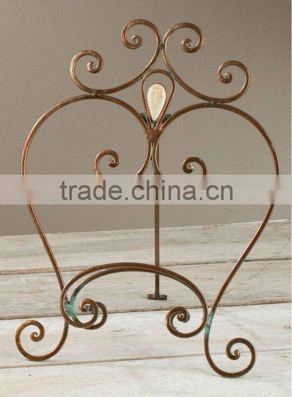 Hot Sale Cheap Black Color Wrought iron Book Stand