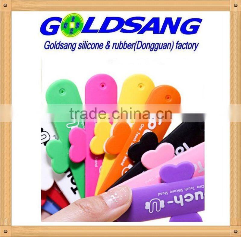 2016 hot selling silicone mobile phone holder can print customized logo