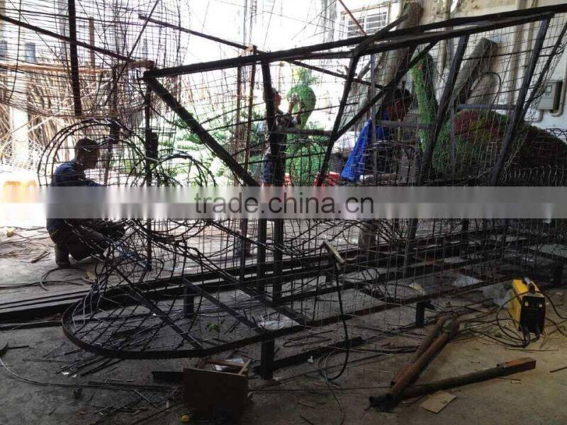 Homes better goods gardens decorative edging 3ft to 17ft Height outdoor simulation plastic green grass statue wall ELD06 2701