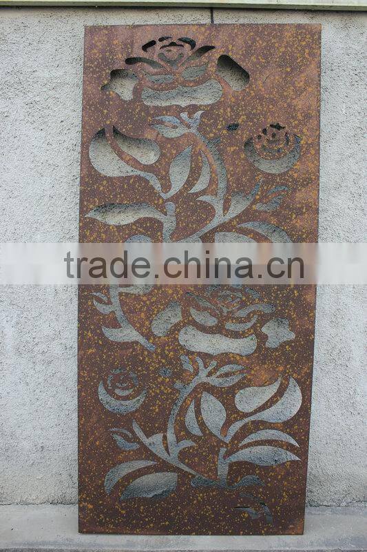 Metal wall panel decoration
