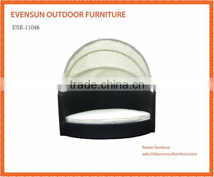 High quality Rattan pets furniture cheap rattan dog bed with canopy