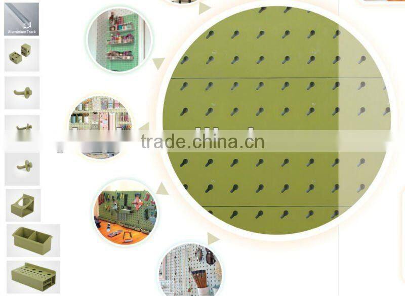 Pegboard Garage/warehouse/workshop Tool Storage,31pcs wall mounted plastic pegboard tool organizer kit