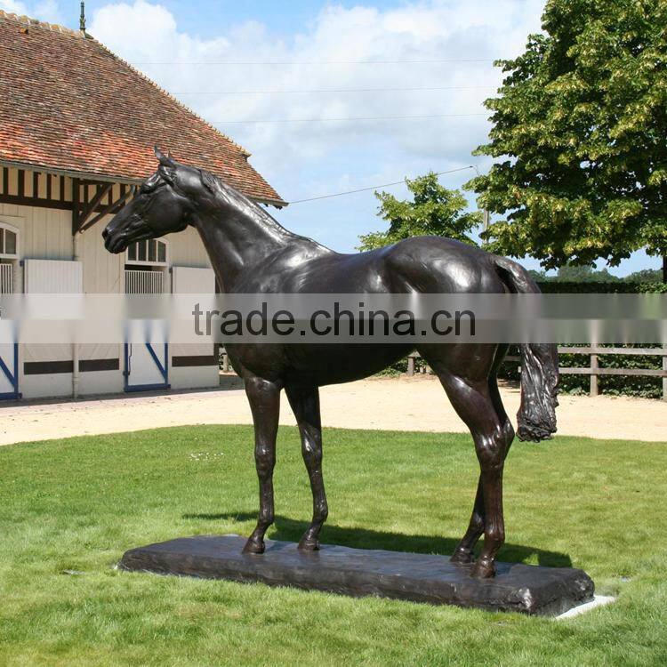 outdoor handicraft life size horse bronze statue for garden decoration