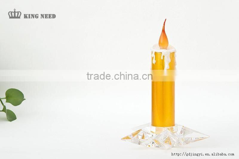 Acrylic wedding party led star base candle light christmas decoration gift