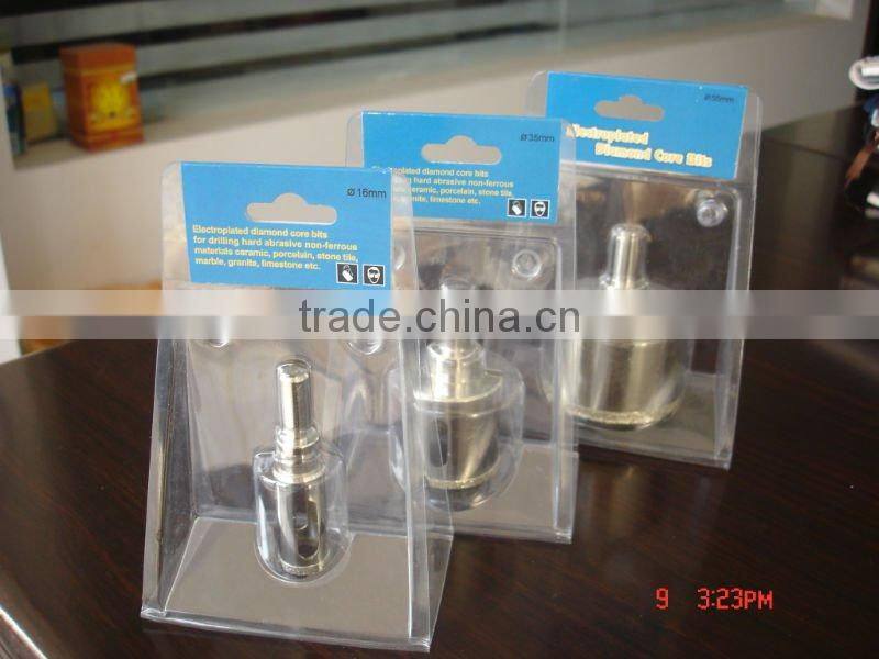 Electroplated diamond core drill bit / Hollow Electriplated drill bit for hard rock