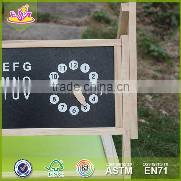 2017 New design wooden magnetic drawing board high quality wood kids drawing board best wood drawing board for toddlers W12B103