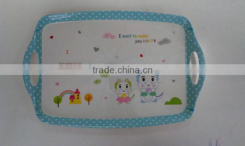 Melamine Tray with Double Handle C3009