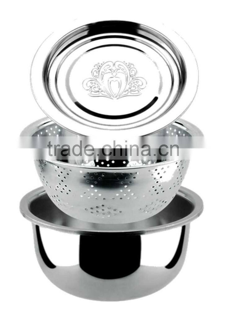 20cm to 36cm Hot Stainless Steel Colander Set/Rice Colander