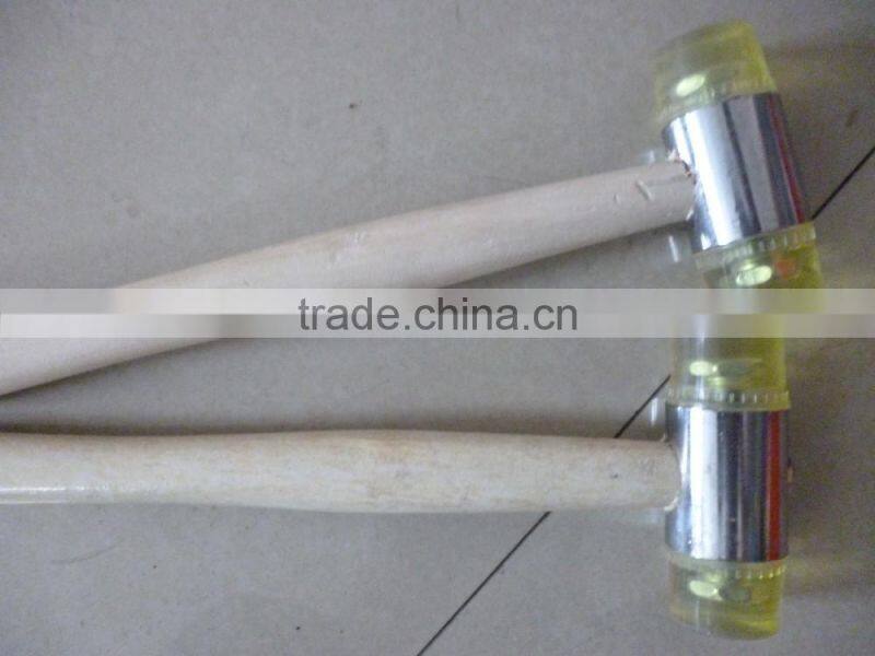 Soft face PU Hammer with wooden handle